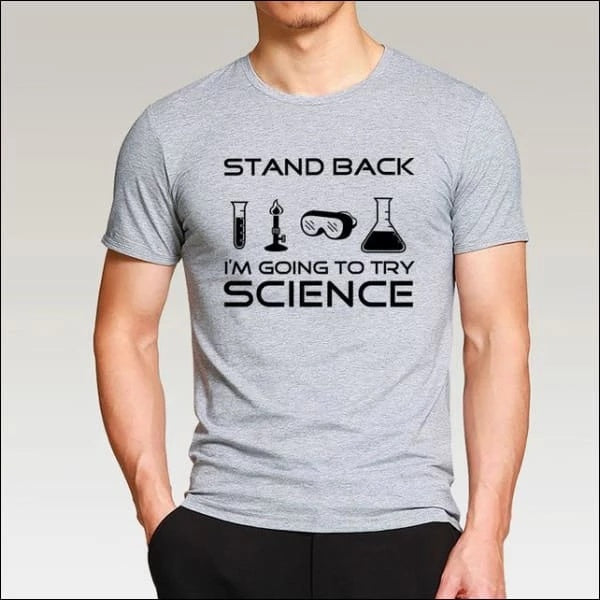 Men's Science Print T-Shirt – Short Sleeve Cotton Tee