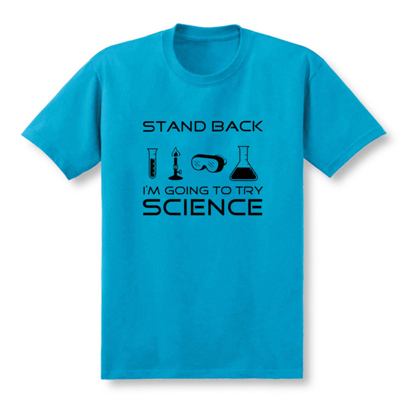 Men's Science Print T-Shirt – Short Sleeve Cotton Tee