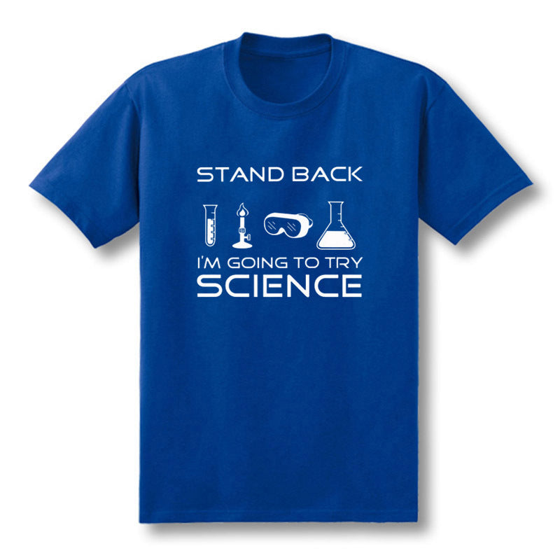 Men's Science Print T-Shirt – Short Sleeve Cotton Tee