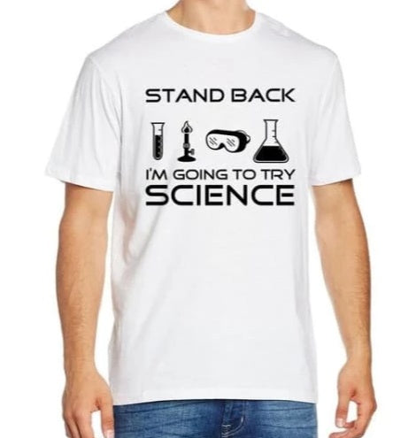 Men's Science Print T-Shirt – Short Sleeve Cotton Tee