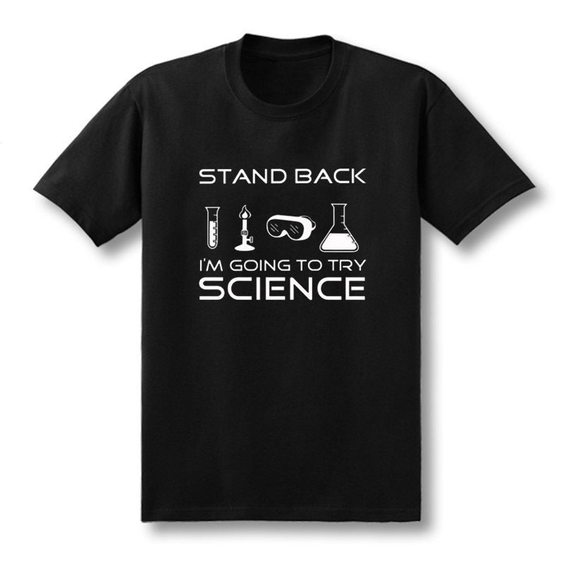 Men's Science Print T-Shirt – Short Sleeve Cotton Tee