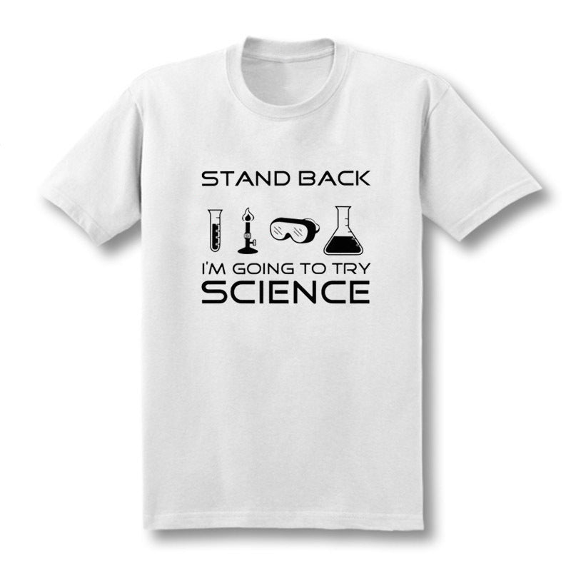 Men's Science Print T-Shirt – Short Sleeve Cotton Tee