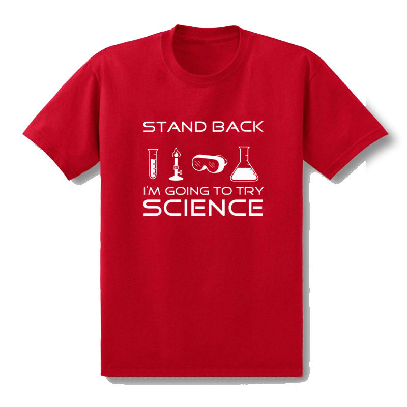 Men's Science Print T-Shirt – Short Sleeve Cotton Tee
