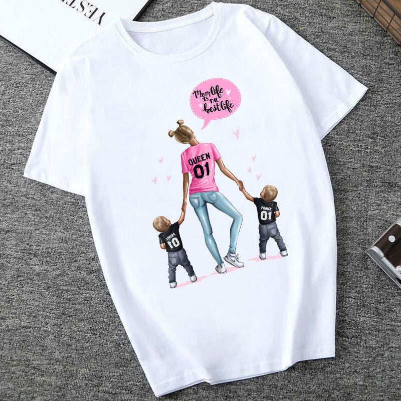 Women's Printed T-Shirt – Short Sleeve Casual Streetwear