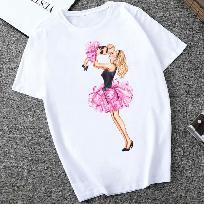 Women's Printed T-Shirt – Short Sleeve Casual Streetwear