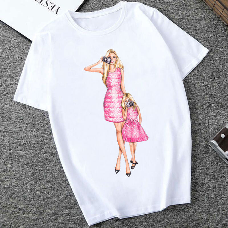 Women's Printed T-Shirt – Short Sleeve Casual Streetwear