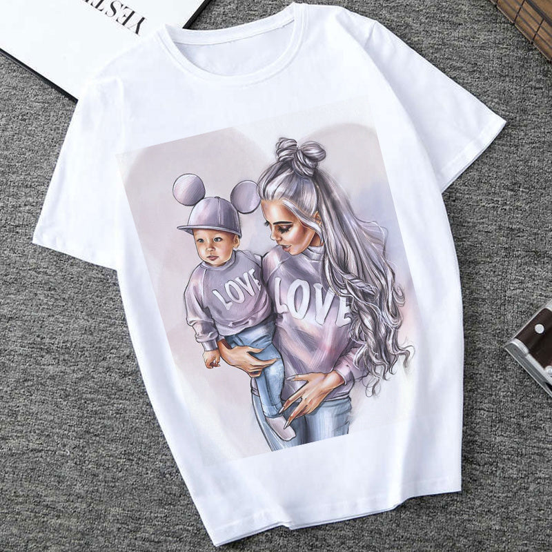 Women's Printed T-Shirt – Short Sleeve Casual Streetwear