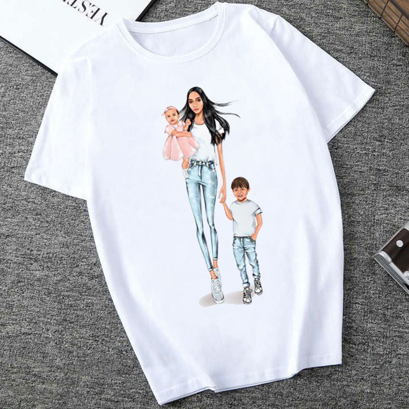 Women's Printed T-Shirt – Short Sleeve Casual Streetwear