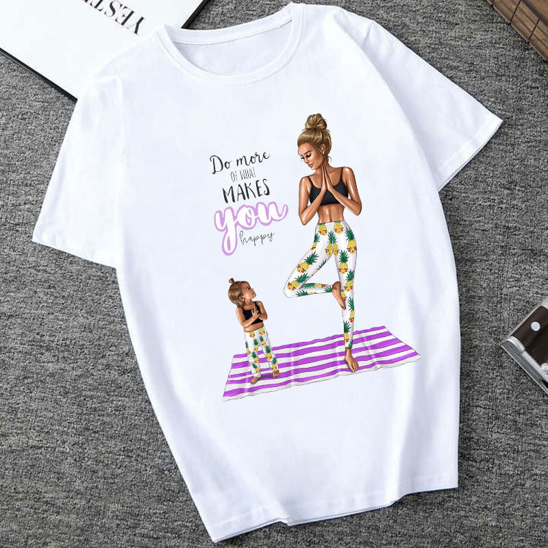 Women's Printed T-Shirt – Short Sleeve Casual Streetwear