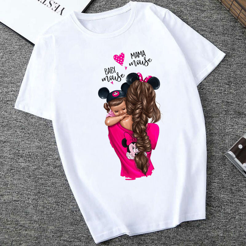 Women's Printed T-Shirt – Short Sleeve Casual Streetwear