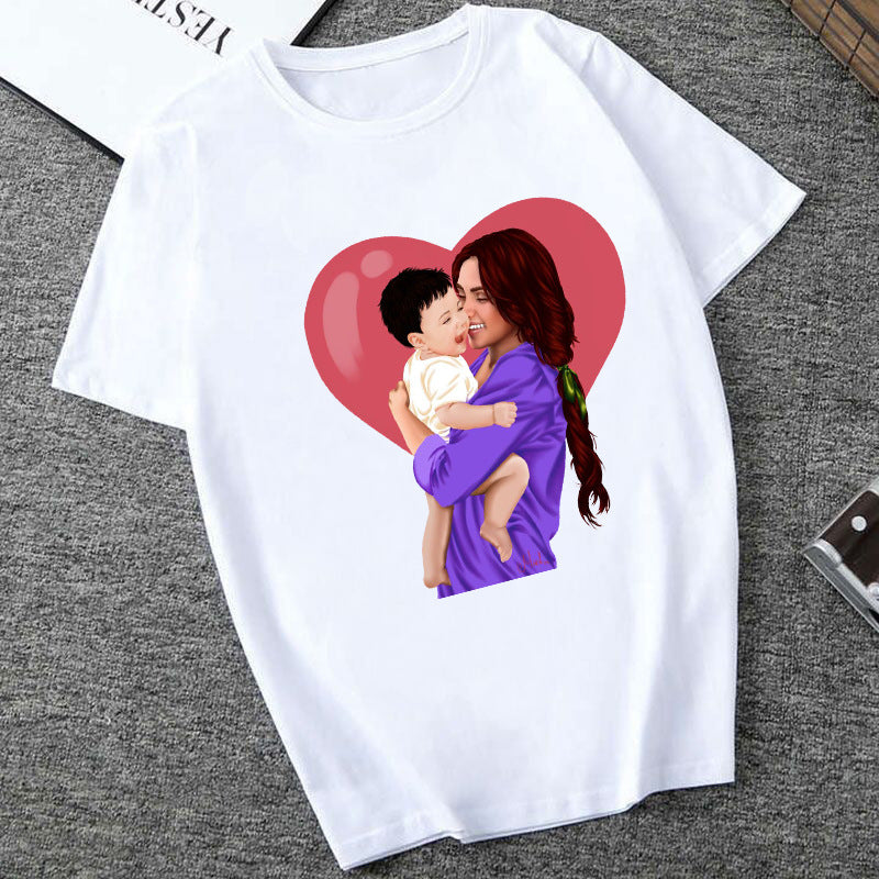 Women's Printed T-Shirt – Short Sleeve Casual Streetwear
