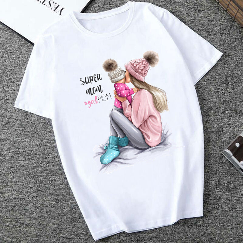 Women's Printed T-Shirt – Short Sleeve Casual Streetwear