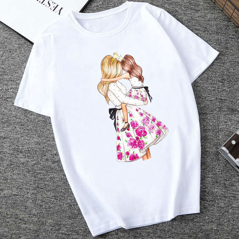 Women's Printed T-Shirt – Short Sleeve Casual Streetwear
