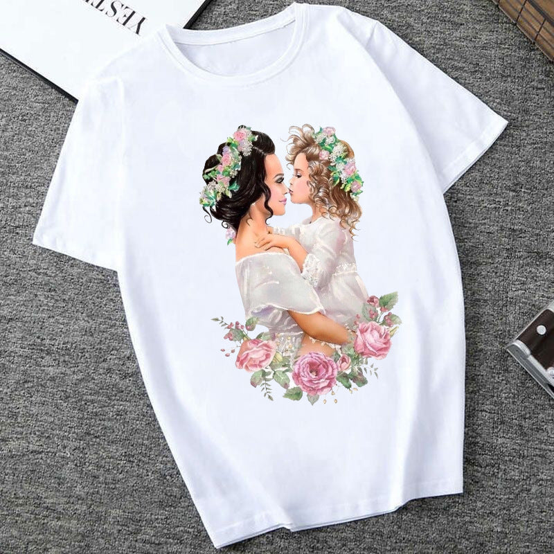 Women's Printed T-Shirt – Short Sleeve Casual Streetwear