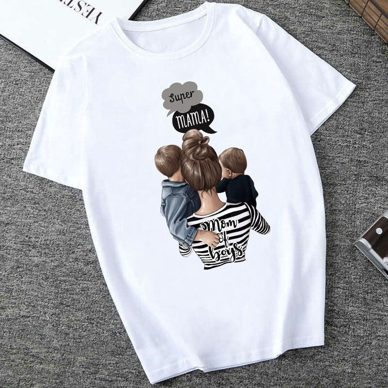 Women's Printed T-Shirt – Short Sleeve Casual Streetwear